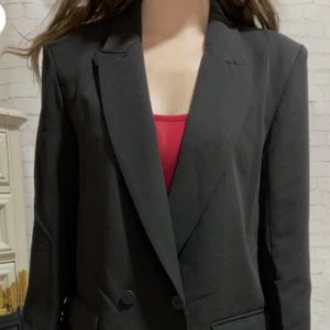 RD Style Black Double Breasted Blazer Size Medium